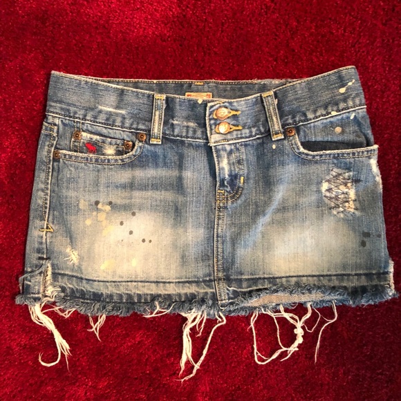 Abercrombie & Fitch Dresses & Skirts - Abercrombie & Fitch Jean Miniskirt